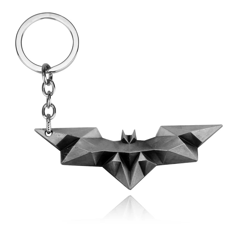 Batman Darts Metal Keychains Cosplay Props Film Television Works Peripheral Gifts Men Women Backpack Jewelry Accessories-K120-silver-