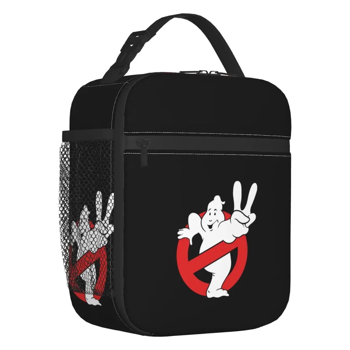 Ghostbusters Slimer Lunch Bag - Portable and Multifunctional - Green Ghost Supernatural Movie Box-3-Lunch Bag-