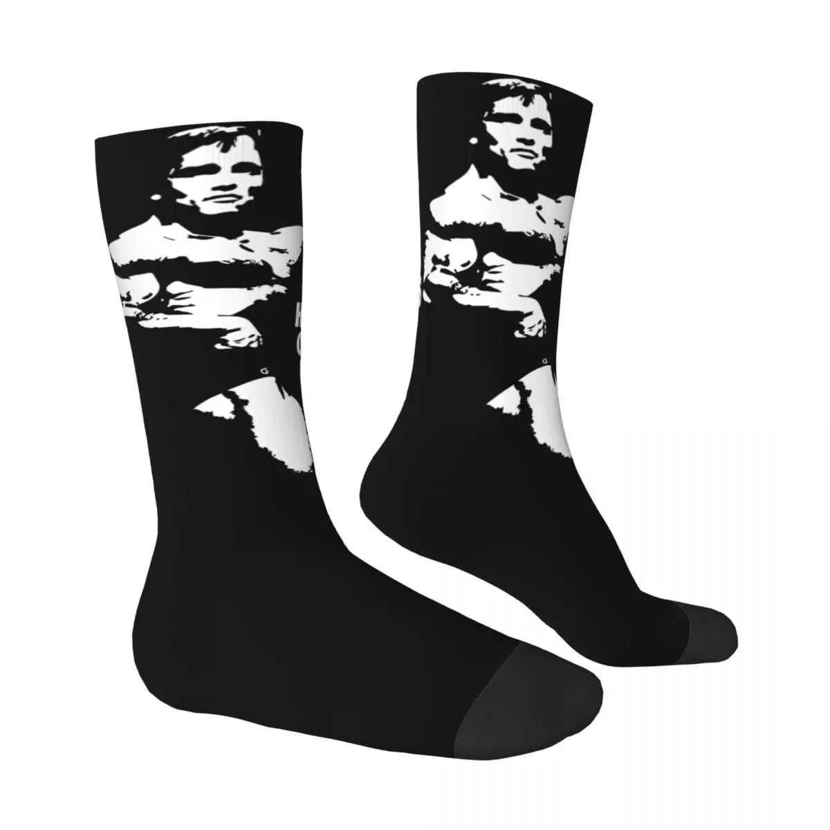 Arnold Schwarzenegger Bodybuilding Socks - Harajuku Graphic Running Socks for Men-