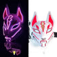 Hot Sale Halloween Glowing Face Mask - LED Fox Mask for Men and Women, Features Game Theme for Cosplay Party and Carnival Costume, Half Face Mask-10-