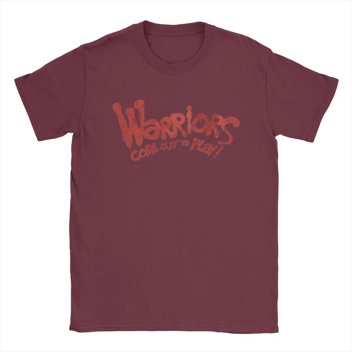 The Warriors Tee - Come Out to Play - Classic Movie Hipster Cotton Shirt for Men-Burgundy-6XL-