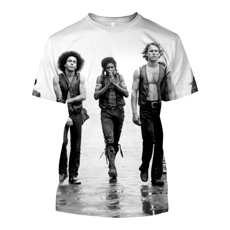 The Warriors Tee - Fashion Casual O-Neck Design - Streetwear Movie T-Shirts for Men-