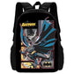 Super B-BatmanS-Logo Child School Backpack with Lunch Bags ,Pencil Bags ,School Bags for Boys Girls Best Gift-XHOO1-SB-172-A7-