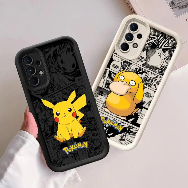 Phone Case for Samsung Galaxy A Series - TPU Silicone Soft Pokémon Pikachu Gengar Cover-