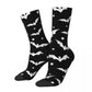 Colorful Bat Halloween Gothic Basketball Socks Polyester Crew Socks for Women Men Non-slip-Style 4-One Size-