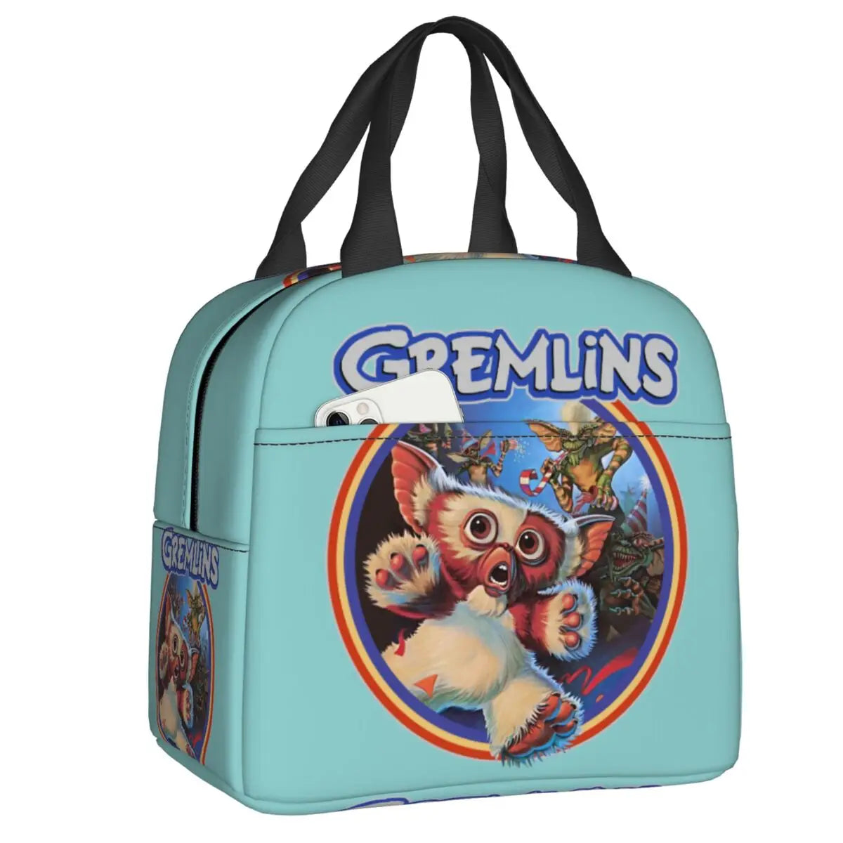 Custom Gizmo Mogwai - Gremlins Lunch Bag - Reusable Cooler - Thermal Insulated Lunch Box - For Outdoor Camping - Picnic Food Tote Bags-11-22x20x13cm-