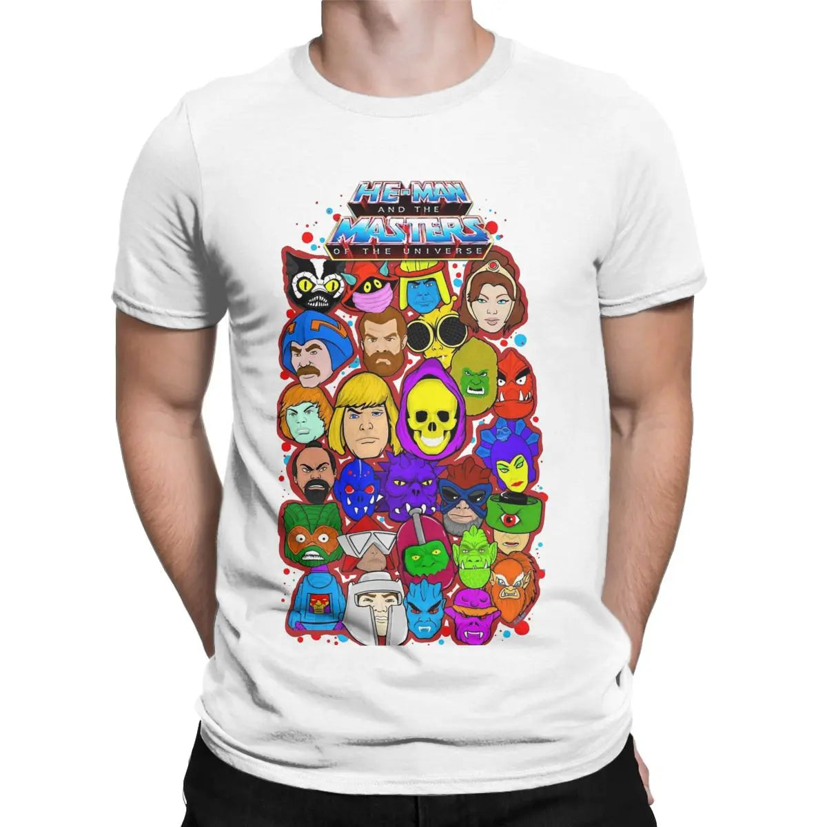 Vintage He-Man Collage T-Shirt: Masters of the Universe Apparel - 100% Breathable Cotton Summer Clothing for Men & Women-