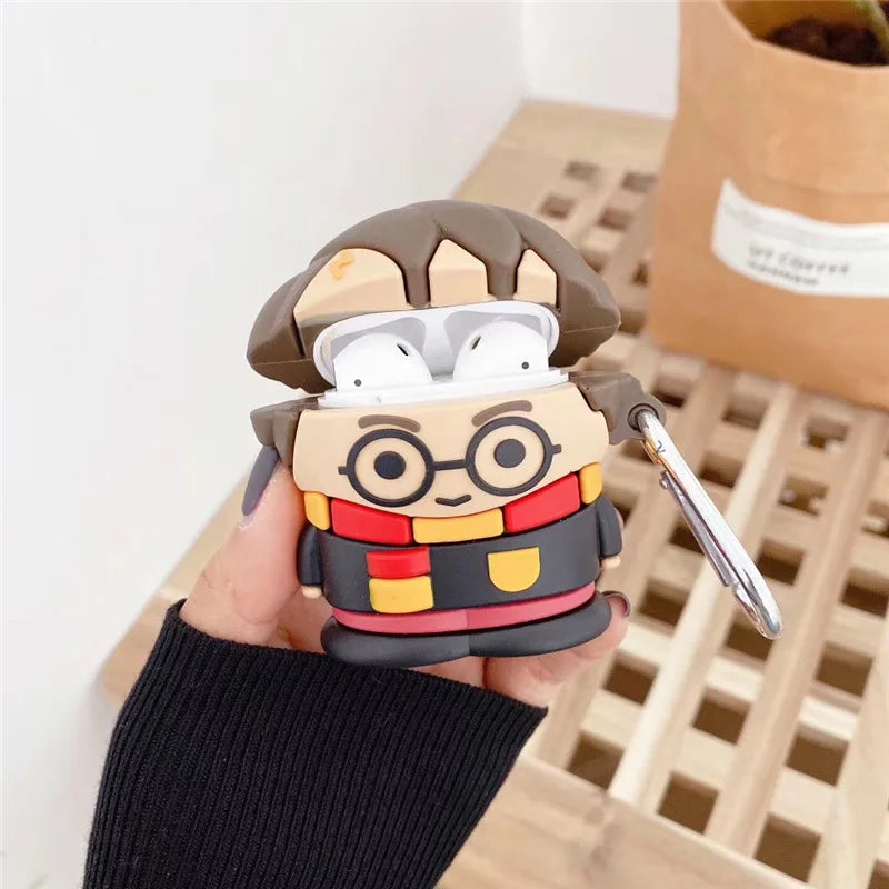 Harry Potter AirPods Case - Soft Silicone Figure Toy for All AirPods Generations-