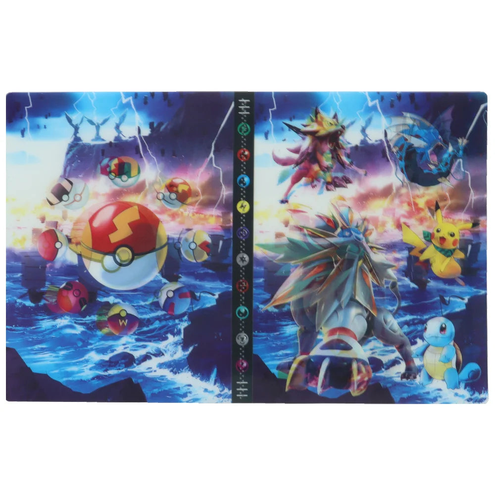 Album Pokemon de poche, 9 cartes, 540/432 pièces, personnages d