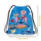 Anime Stitch Drawstring Bag - Kawaii Lilo & Stitch Kids Party Storage Shoulder Gift Pouch-3-