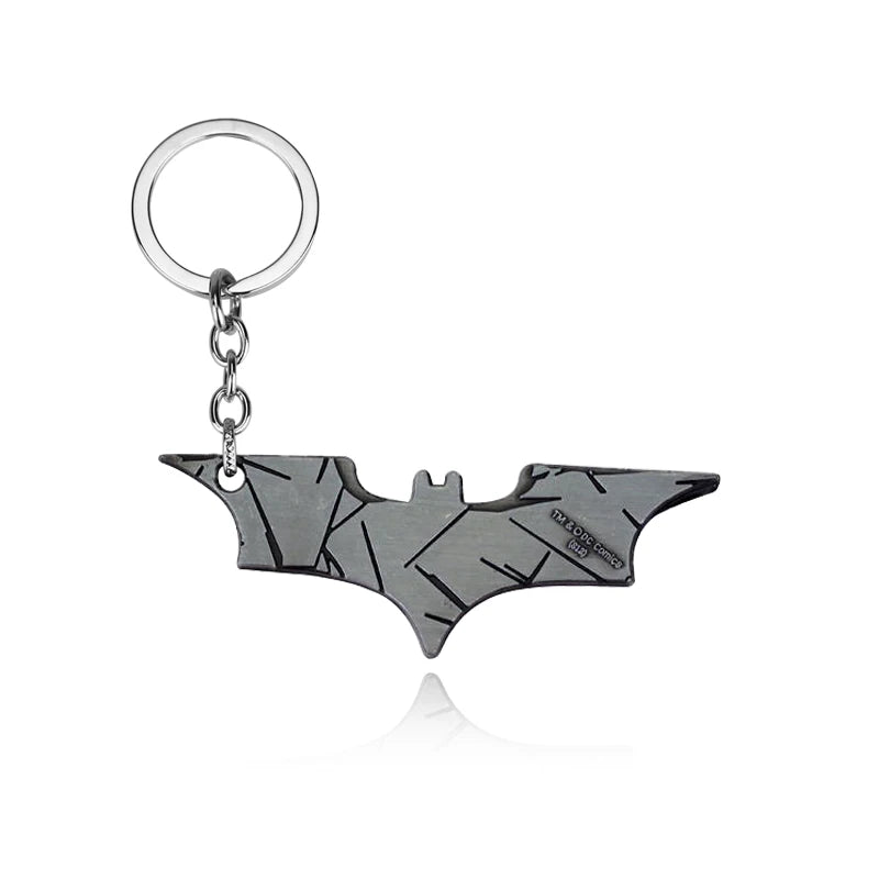 Batman Darts Metal Keychains Cosplay Props Film Television Works Peripheral Gifts Men Women Backpack Jewelry Accessories-K088-silver-