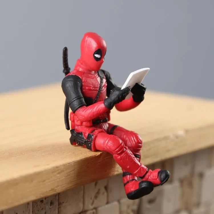 X-Men Deadpool Bobblehead - 12CM Collectible Action Figure for Fans and Car Decoration-mini doll-