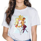 She-Ra & Princess of Power Fashion Tee: Oversized Soft Print T-Shirt for Girls - Perfect Retro Cartoon Present-WHITE-S-