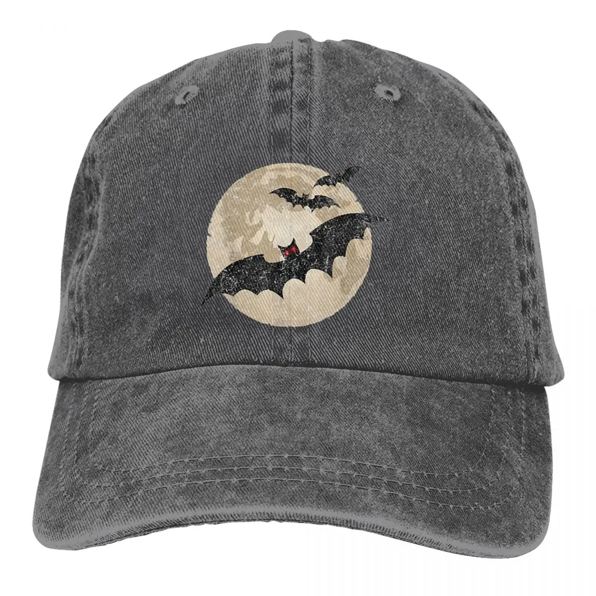 Bat Gifts Baseball Cap Men Hats Women Visor Protection Snapback Midnight Flyer Caps-DARK GRAY-One Size-