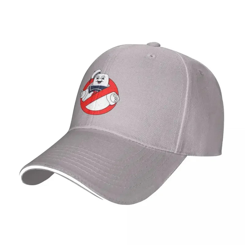 Y2K Marshmallow Mariner Ghostbusters Baseball Cap - Casual Sun Hat for Beach Camping-GRAY-One Size-