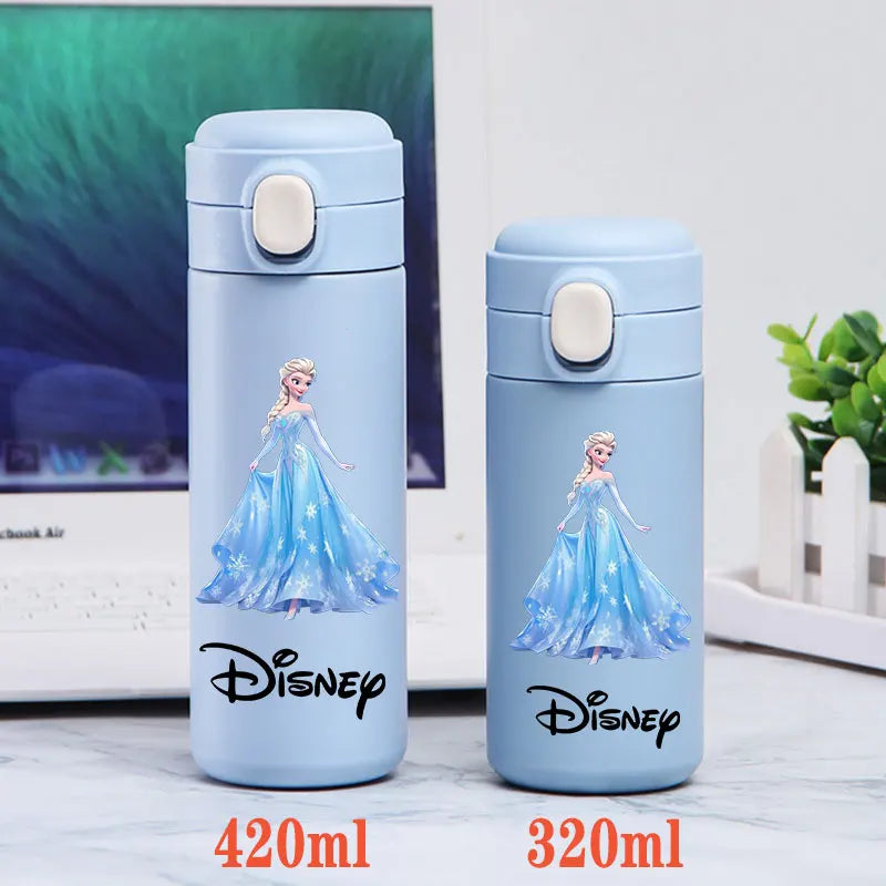 Disney Princess Thermal Bottle - 320ML/420ML Stainless Steel Outdoor Sports Water Cup Featuring Frozen Characters-GZ-L9-320ML-