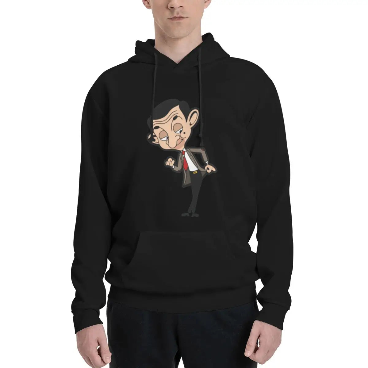 Mr. Bean Hoodies – Casual Harajuku Long Sleeve Sweatshirts for Men and Women, Perfect for Autumn and Winter-1-L-