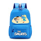 Smurfs Cartoon Kids School Backpack - Retro Laptop Rucksack, Teen Student Bag for Travel or Office Use, Anime Gift-LJL 36-LJL 33-Z-40x26x12cm-