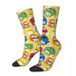 M Chocolate Candy Character Socks - Funny Men's Vintage Harajuku - Hip Hop Novelty Seamless Crew Crazy Gift-1-One Size-