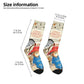 Britain Paddington Brown Bear Socks - Men Women Casual Cute Movie Cartoon Socks Spring Summer Autumn Winter Middle Tube Socks Gift-As Shown-One Size-