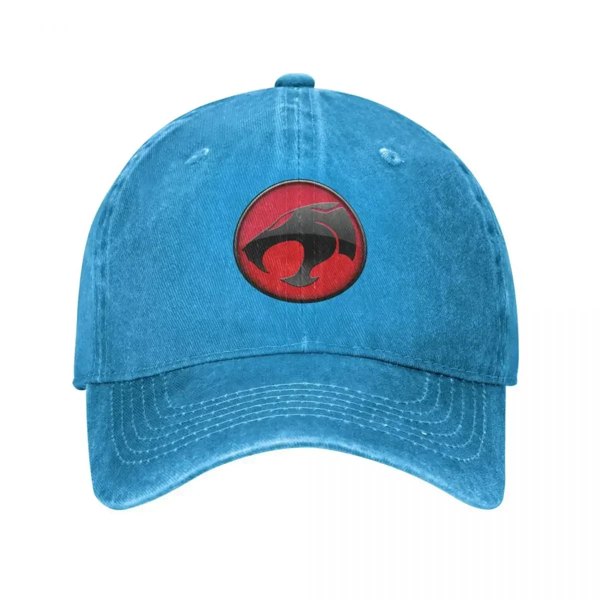 Denim Thundercats Logo Cap - 80s Retro Snapback - Unisex Cheetara Hi-Man Hat-Blue-Adjustable-