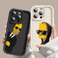 Funny Disney Simpsons Phone Case for iPhone 11 15 Pro Max 14 - Shockproof Silicone Funda Cover-