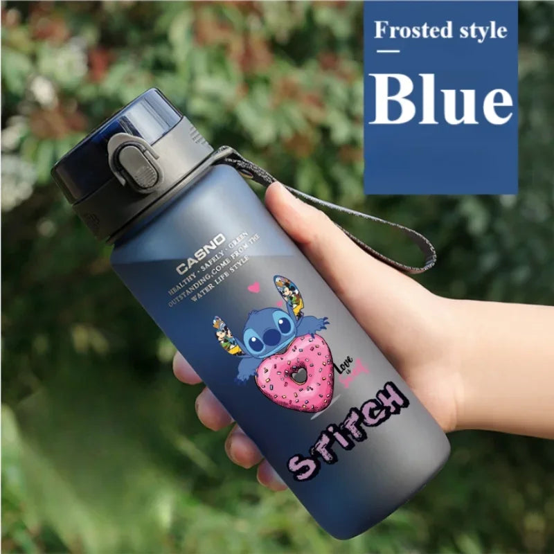 1000ML Stitch Water Cup Bottle - Cartoon Plastic Large Capacity Outdoor Sports Gift-16-560ML-