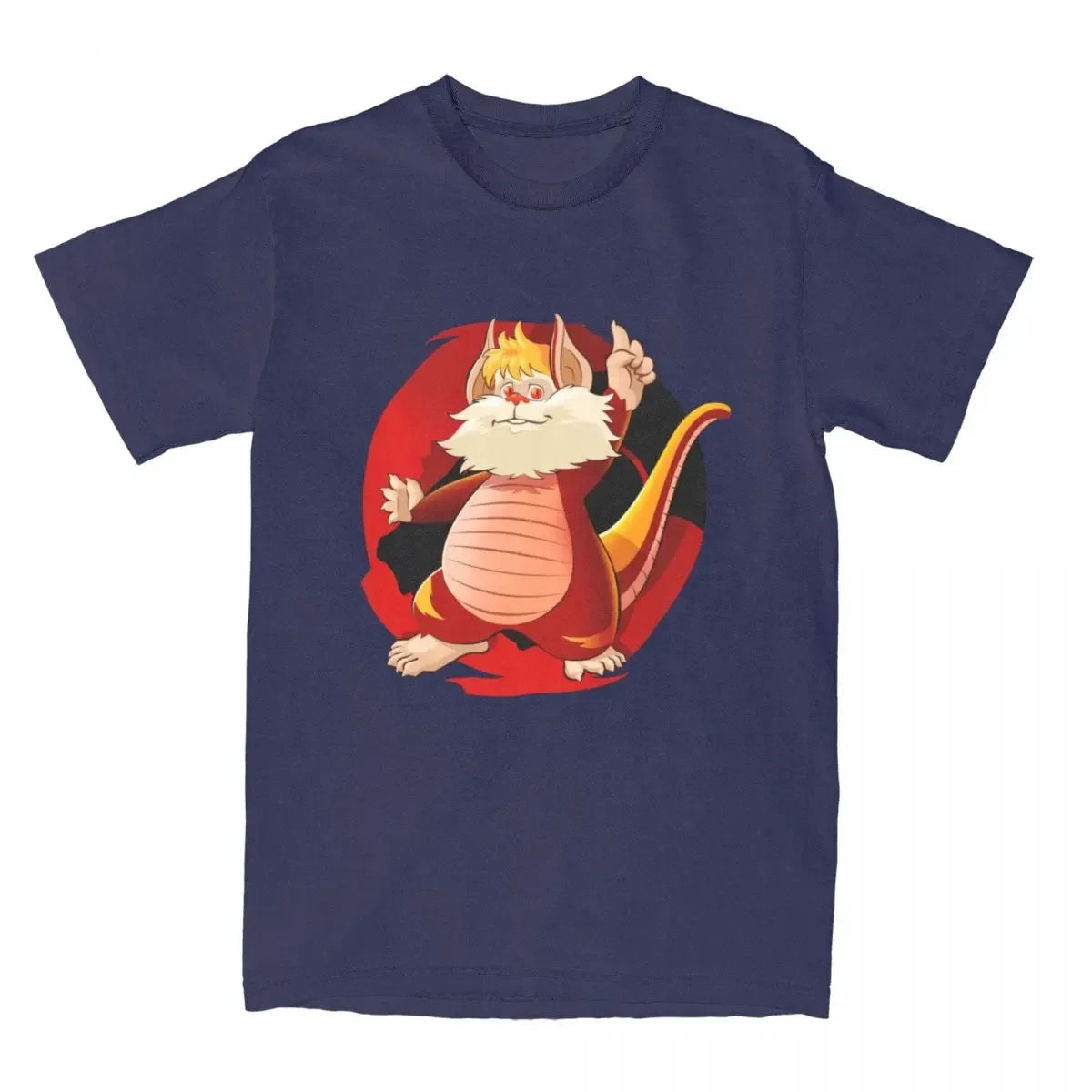 Snarf T-Shirt - Men Women Thundercats Panthro - 80s Retro Cartoon Cotton Tee-Navy Blue-4XL-