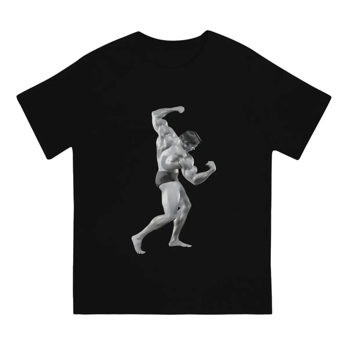 Arnold Schwarzenegger Pumping T-Shirt - Crewneck Harajuku Style Tee for Men-