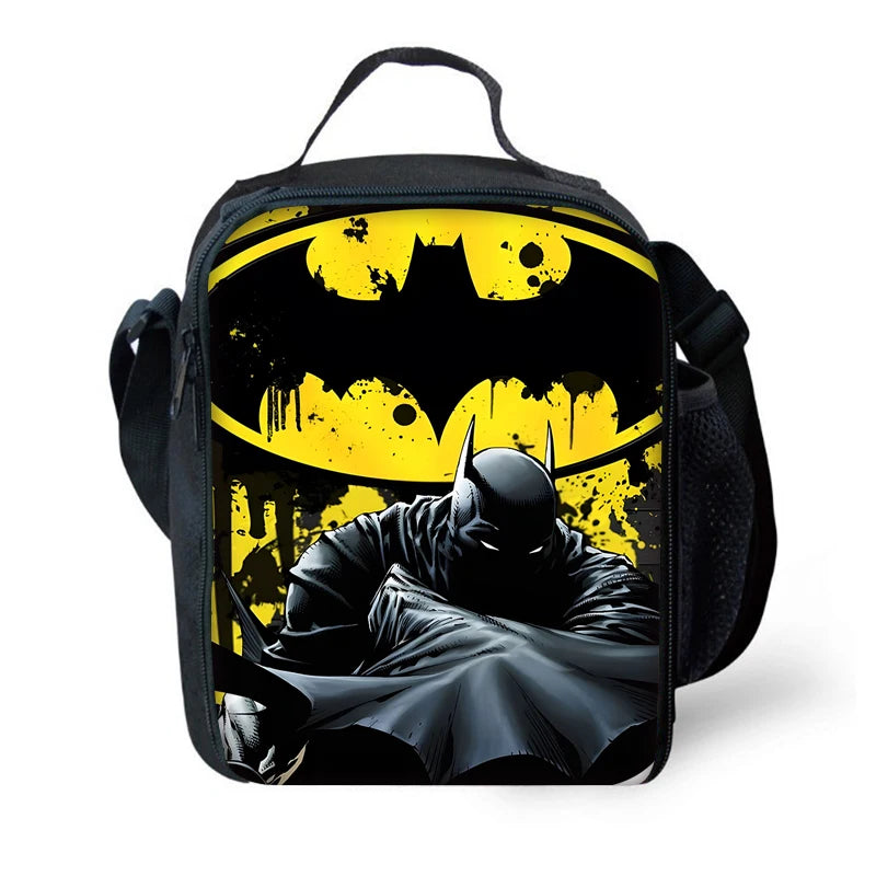 Child Superhero Batmans School Backpack with Lunch Bags ,Pencil Bags ,School Bags for Boys Girls Best Gift-CB-212X22A3-