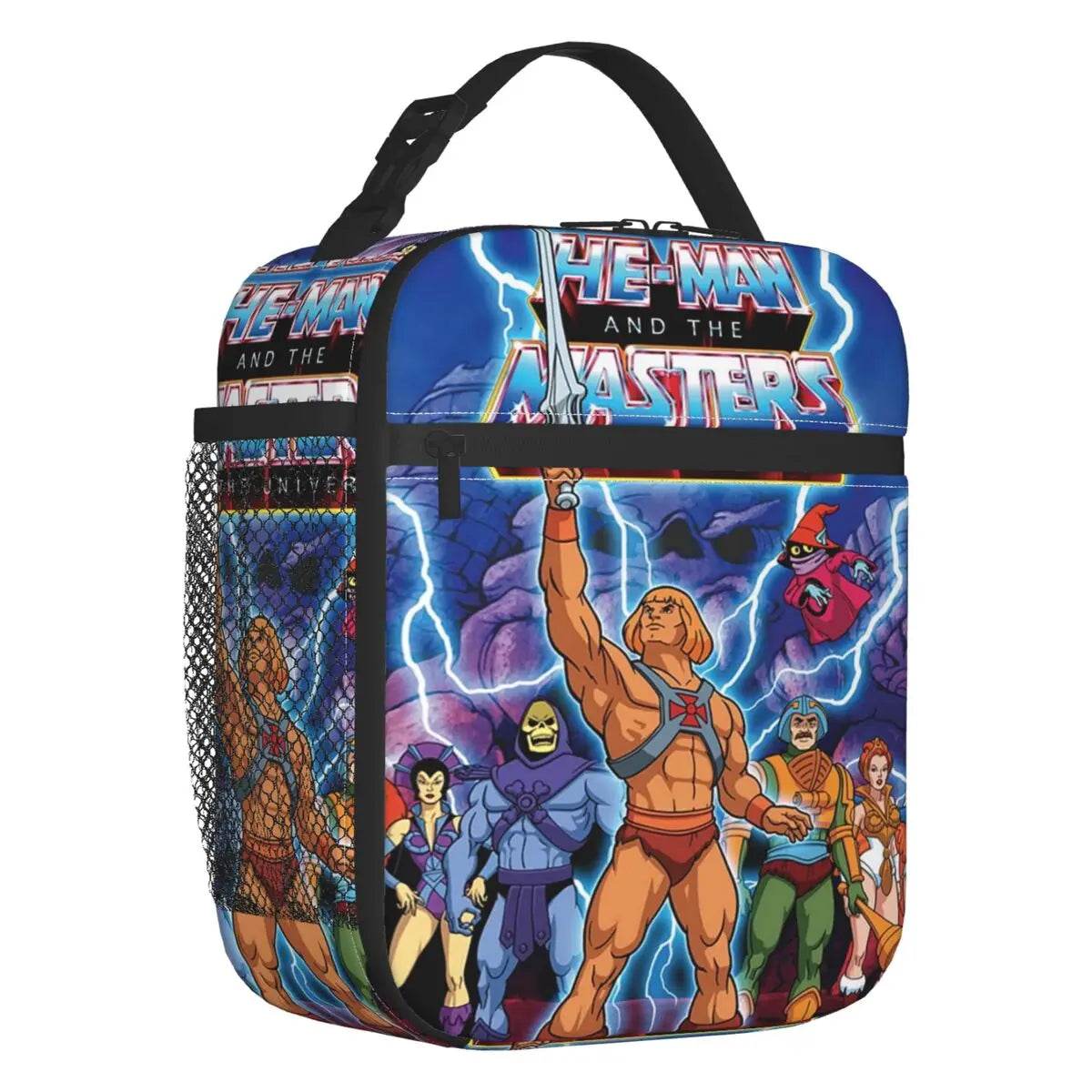 He-Man & Skeletor Insulated Lunch Tote Bag: Masters of the Universe Reusable Cooler for School & Work - Fan Gift-QCBQ-500-CHINA-26x21x11cm