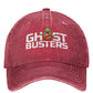 Classic Ghostbusters Denim Dad Hat - Distressed Unisex Baseball Cap for Running or Golf-Red-One Size-