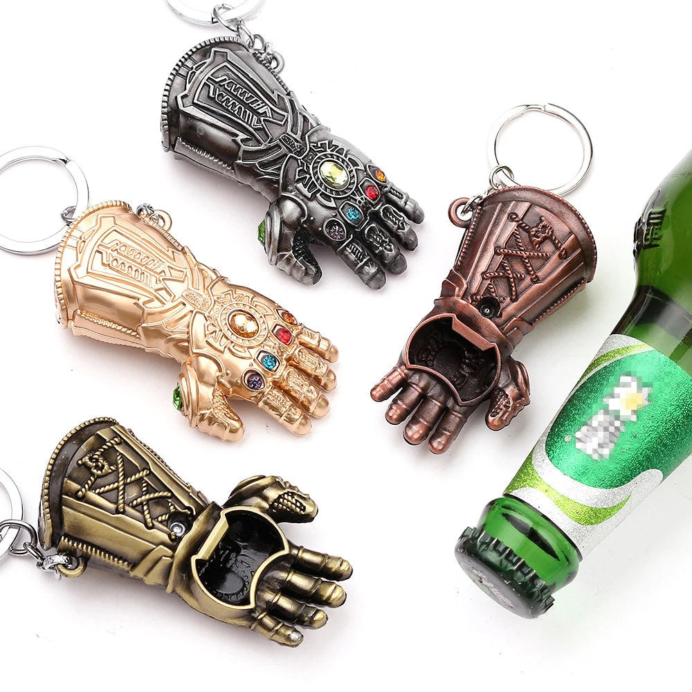 Marvel Thanos Gauntlet Keychain - Portable Beer Opener and Wedding Favor-