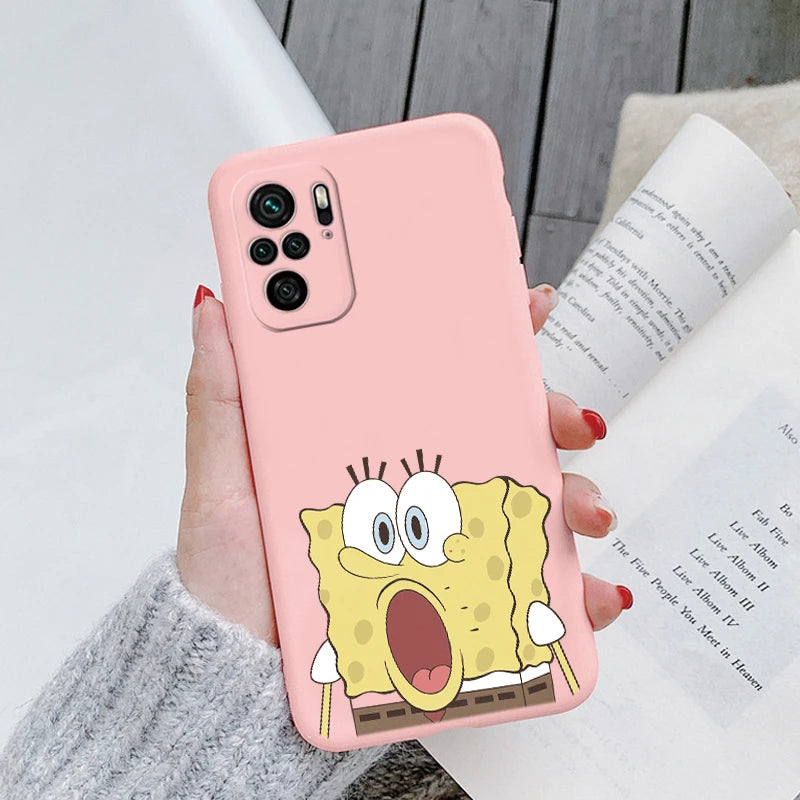 Sponge Bob Square Pants - Patrick Star Phone Cover For POCO M5S - Back Cover Soft Silicone - For Xiaomi POCOM5S M5 S - PocoM5 S Fundas Bag - Xiaomi Poco M5S - Anime Fan Gift-Kqf-hmbb97-POCO M5S-
