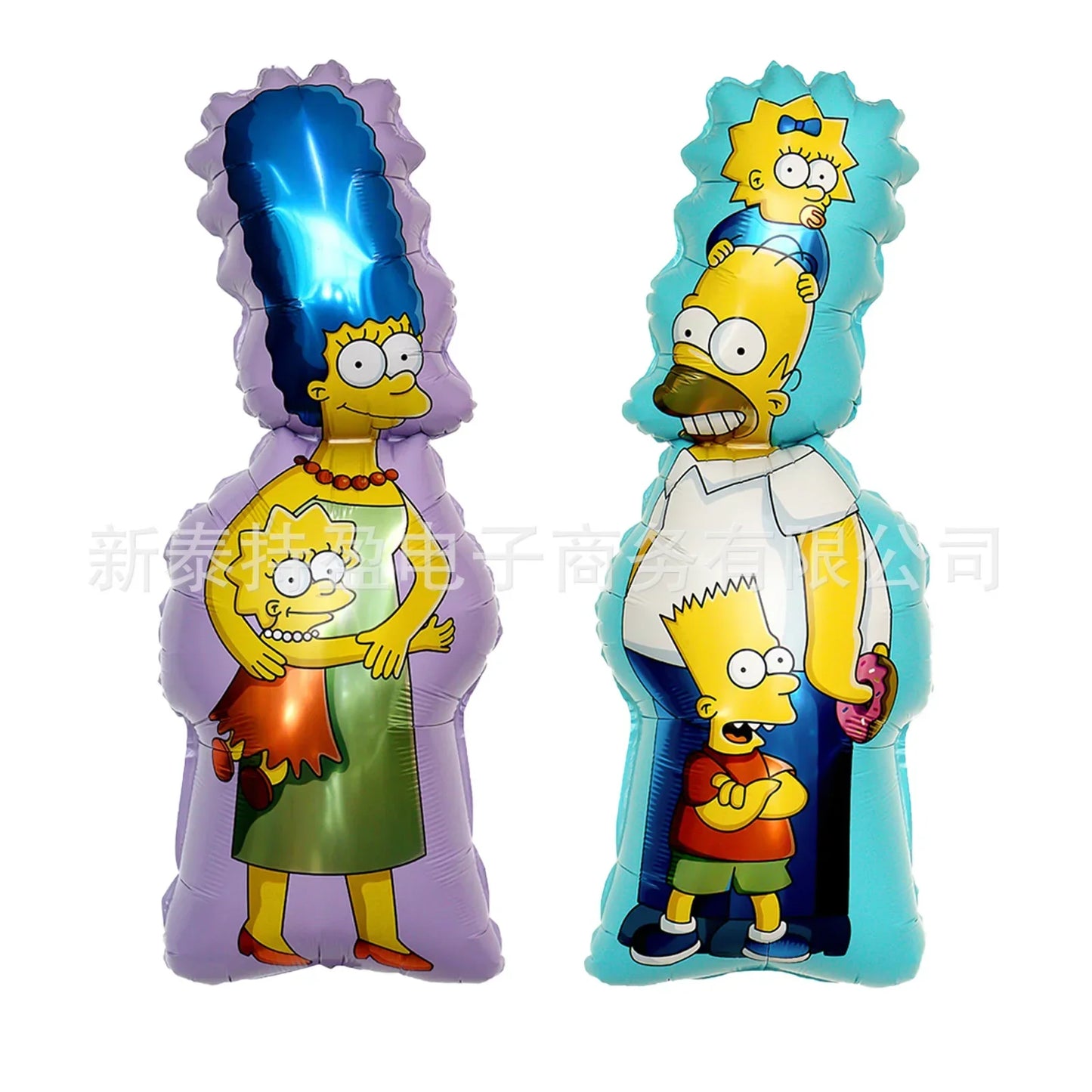 Simpsons Balloon Party Set - Fun Anime Decorations for Birthdays - Great for Family Gatherings or Kids’ Parties-98 39cm AB Face-