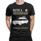 Ghostbusters ECTO-1 Manual T-Shirt - Cotton O-Neck Tee for Men Gift Idea Clothes-