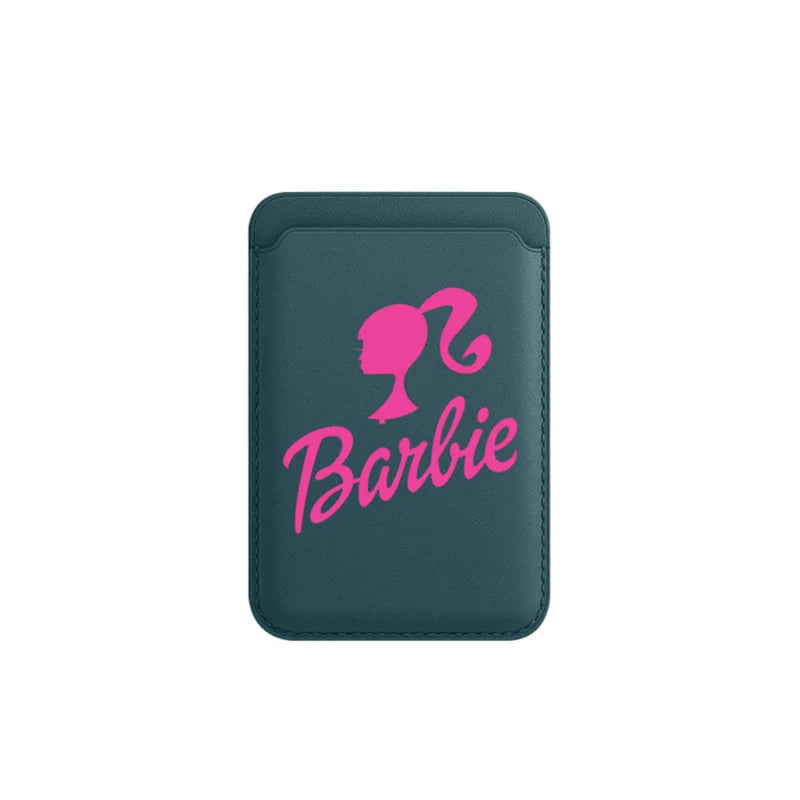 Barbie Kawaii Leather Wallet Case for iPhone 15 14 13 12 Pro Max - Magnetic Card Holder, Phone Bag Cover, Accessories Gift-Barbie 03-