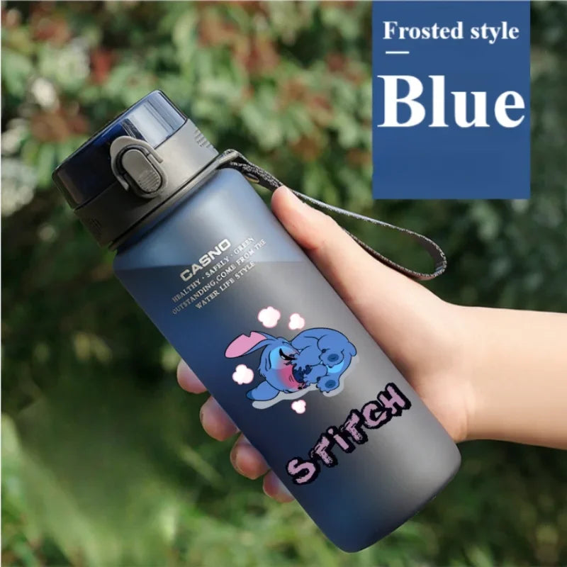 1000ML Stitch Water Cup Bottle - Cartoon Plastic Large Capacity Outdoor Sports Gift-21-560ML-