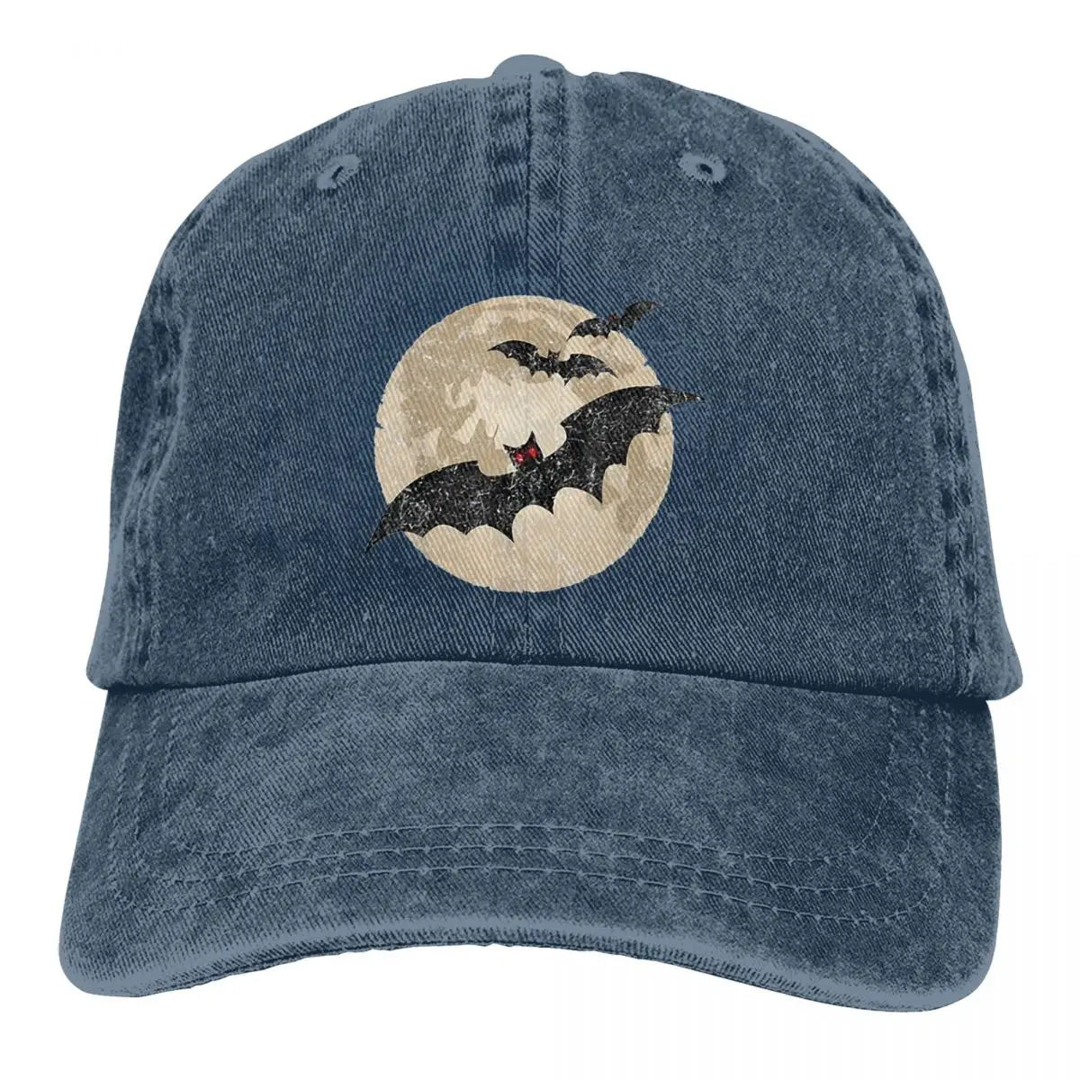 Bat Gifts Baseball Cap Men Hats Women Visor Protection Snapback Midnight Flyer Caps-Navy Blue-One Size-