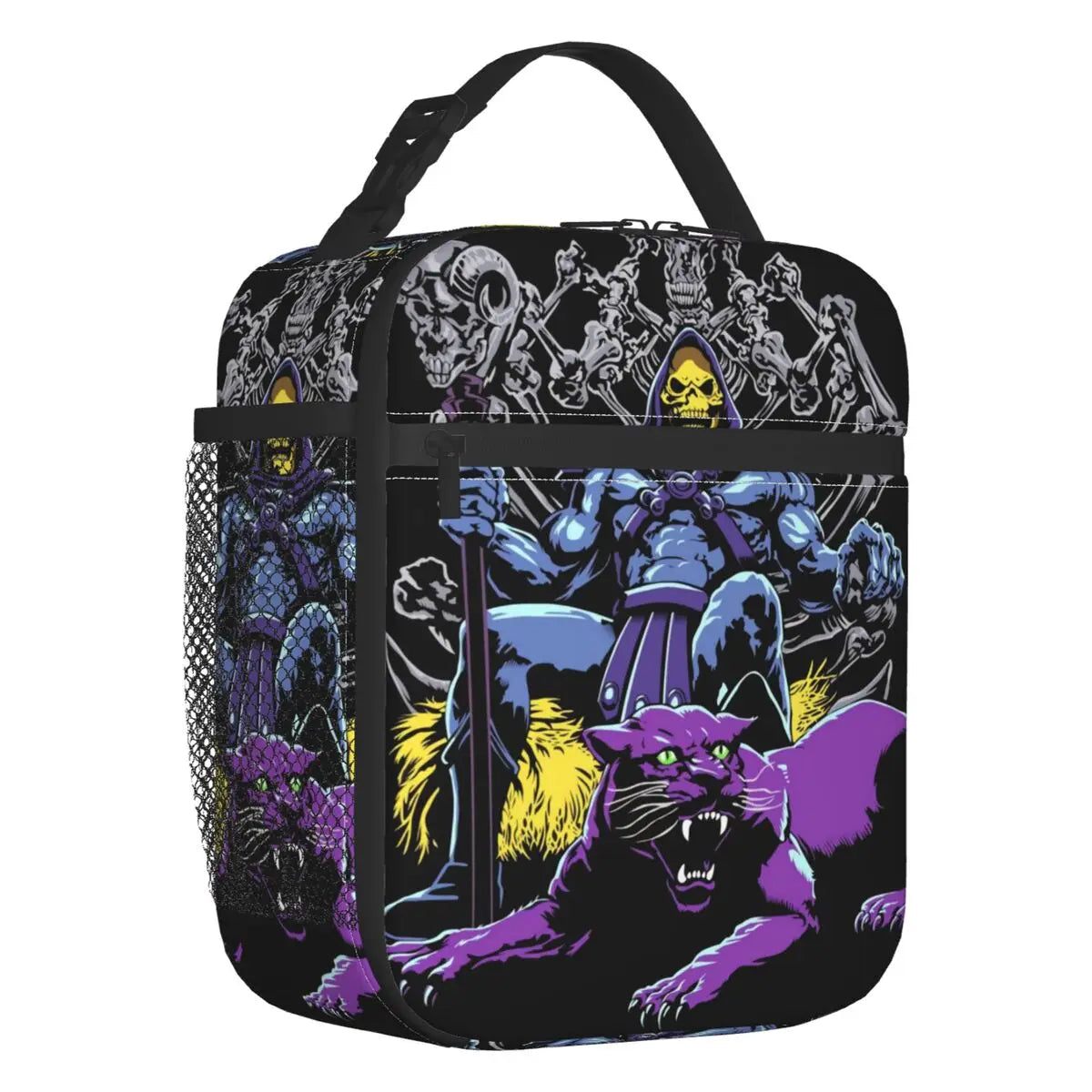 He-Man & Skeletor Insulated Lunch Tote Bag: Masters of the Universe Reusable Cooler for School & Work - Fan Gift-QCBQ-499-CHINA-26x21x11cm