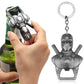 Deadpool Bottle Opener Keychain - Marvel Comic Corkscrew Keyring - Great Gift for Fans-Deadpool Keychains-CHINA-