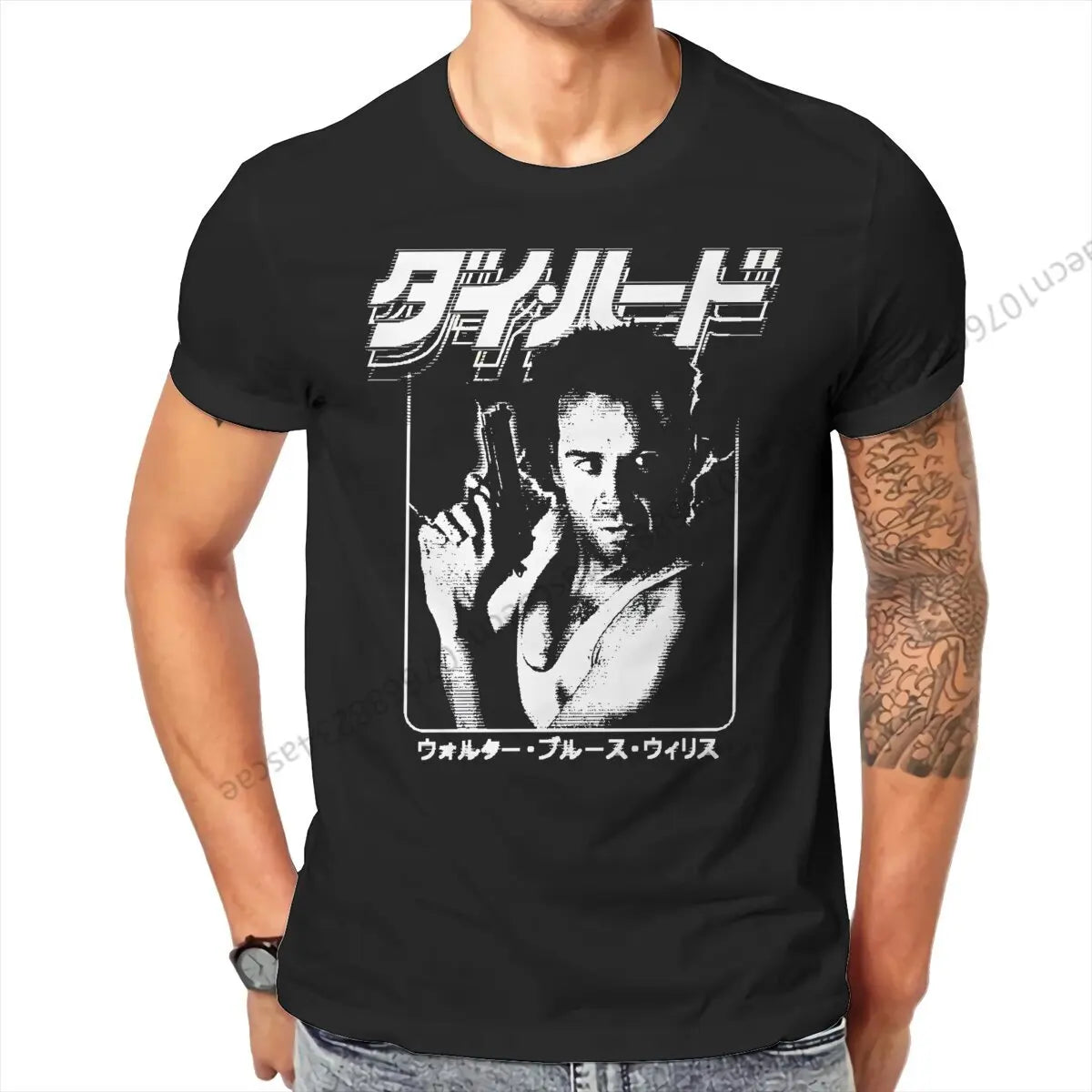 Die Hard John McClane - T-Shirt Homme - Men's T-shirt Cotton - Streetwear Casual Clothing-