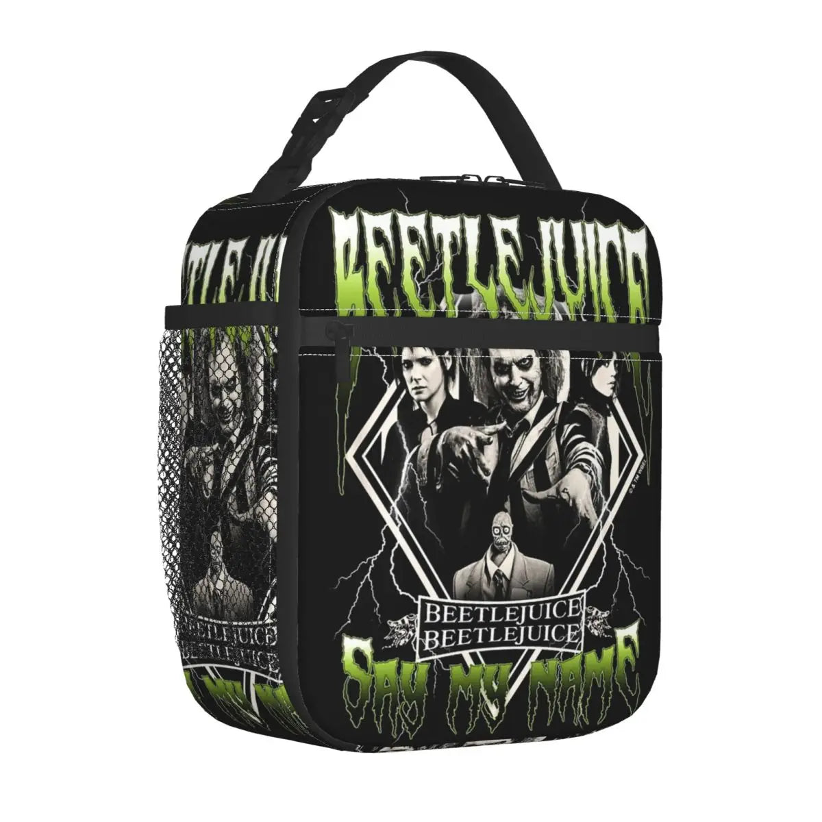 Beetlejuice 2 Horror Movie Lunch Box - Thermal Insulated Cooler - Trendy School or Work Lunch Tote-Multi Color-Large-