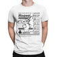 Gremlins Gizmo Warning - Label T Shirt Men - Pure Cotton Novelty - T-Shirt Crew Neck - Gizmo Mogwai Monster - Tee Short Sleeve Tops - Gift-