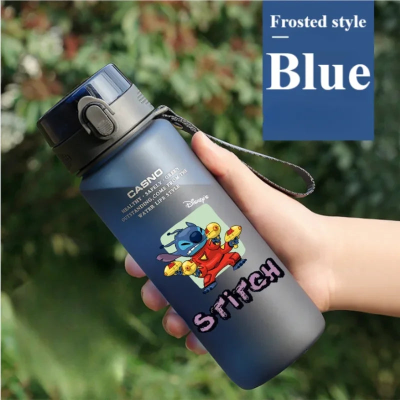 1000ML Stitch Water Cup Bottle - Cartoon Plastic Large Capacity Outdoor Sports Gift-1-560ML-