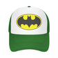 Bats Man Symbol Logo Trucker Cap Fitted Cartoon Dad Hat Trucker Worker Cap Racing Cap Snapback Caps Mesh Baseball Cap Summer-green-One Size-