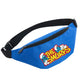 Anime Smurfs Kids Waist Bag - Cartoon Zipper Belt Pack for Outdoor Sports, Travel Shoulder Crossbody Gift Pouch-LJL 14-