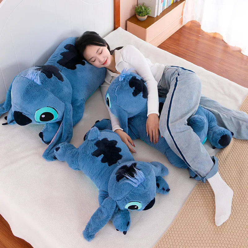 Stitch Long Plush Pillow Toy - Sleeping Leg Clamping Doll Kids Birthday Cartoon Gift-