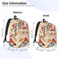 Britain Paddington Brown Bear Classical Backpack - Gift Student Business Cute Movie Cartoon Daypack Men Women Laptop Canvas Bags-