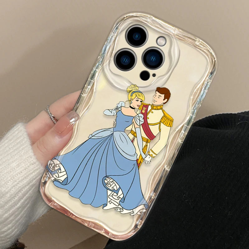 Disney Princess Cinderella Cover for iPhone 15 14 13 12 11 - Wave Oil Phone Case-